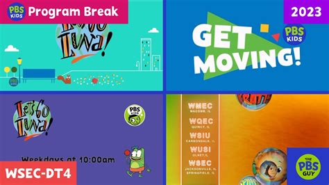 Pbs Kids Channel Program Break 2023 Wsec Dt4 Youtube