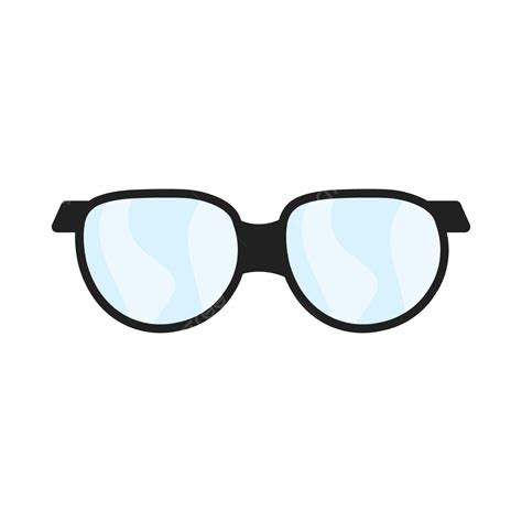 รูปnerd Eye Glasses ไอคอนสไตล์แบนป้ายเวกเตอร์ภาพประกอบแยกต่างหากบนสีขาวฟรีและ Png Png แว่น