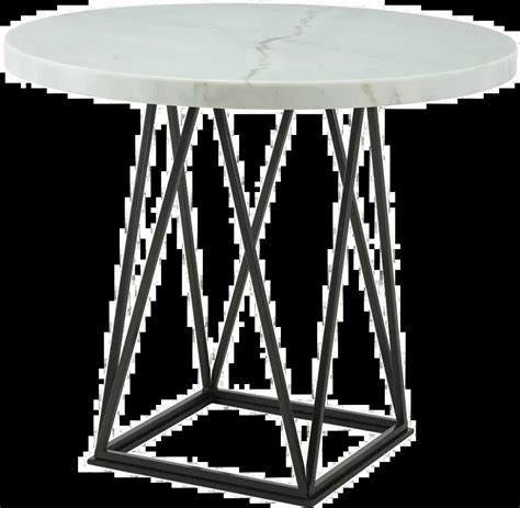 Rocco White Marble Round Counter Height Dining Table Rc Willey