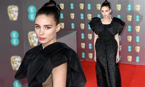 Baftas 2020 Rooney Mara Wears Dramatic Semi Sheer Gown