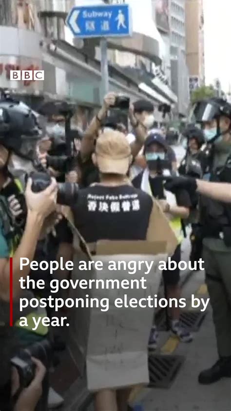 Riot Police Tackle Girl Hong Kong Police Have Come Under Fire After Footage Of Officers