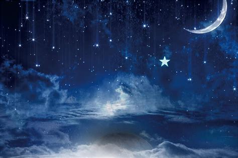 Yeele 5x3ft Starry Sky Backdrop Moon And Star Under Night