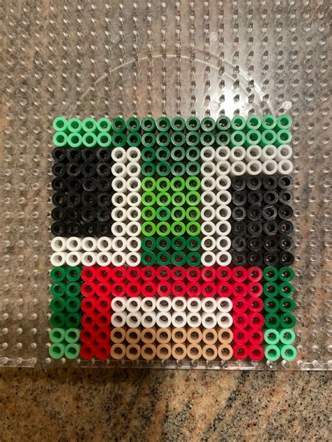 Unspeakable Minecraft Head In 2022 Fuse Beads Quilts Minecraft Heads