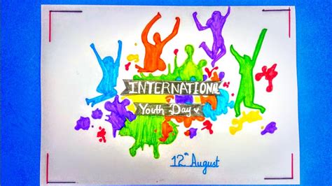 Youth Day Drawingyouth Day Posterhow To Draw International Youth Day