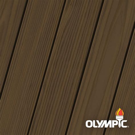 The 705 russet wood stain colour is great for use in your staining project. Olympic Elite 7.5 oz. American Chestnut Semi-Transparent ...