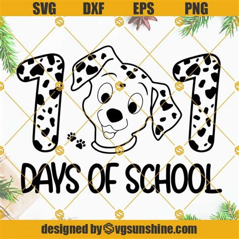 Dalmatian Dog 101 Days Of School Svg Teacher Svg 101 Days Dalmatian