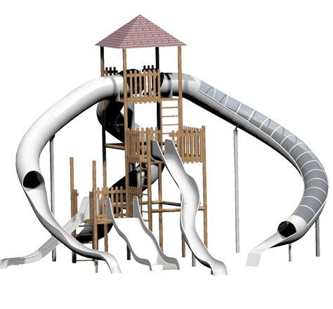 Custom Stainless Steel Slides Playground Centre