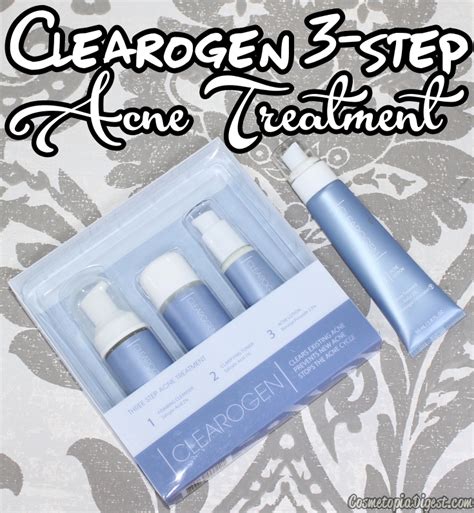 Clearogen 3 Step Acne Treatment Review Results Cosmetopia Digest Beauty And Makeup Blog