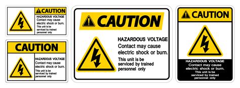 Hazardous Voltage Contact - Download Free Vectors, Clipart Graphics ...
