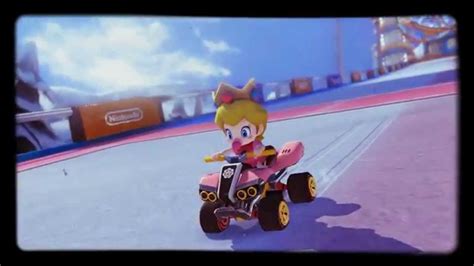 For mario kart 8 on the wii u, a gamefaqs message board topic titled *sigh* pink gold peach.. No mercy for Baby Peach - Mario Kart 8 - Mount Wario - YouTube