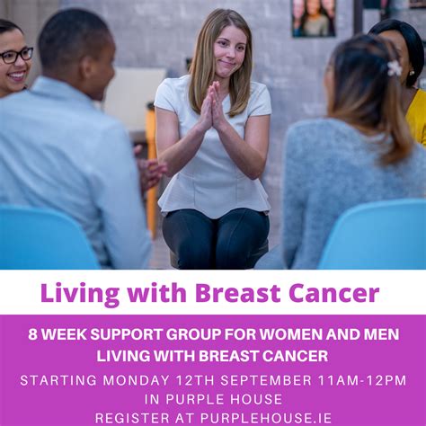 Living With Breast Cancer Support Group Purple House Cancer Support