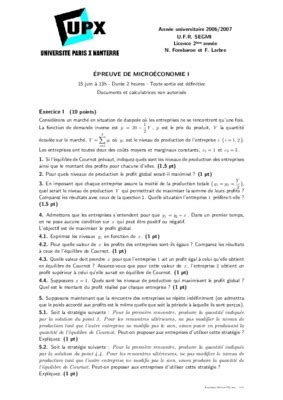 Fonction De L Offre En Microeconomie Pdf Notice Manuel D Utilisation