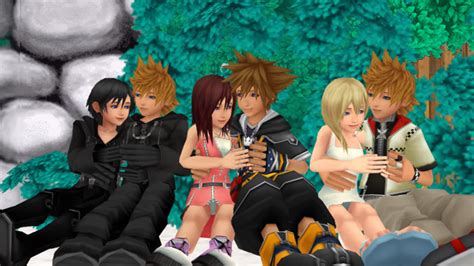 Kingdom Hearts Sora Kairi Namine Roxas And Xion Kingdom Hearts
