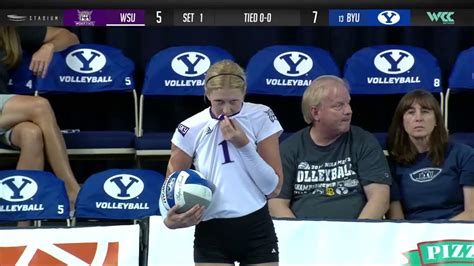 Wcc Volleyball Weber State At Byu September 7 2019 Youtube