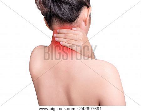 Woman Suffering Neck Image Photo Free Trial Bigstock