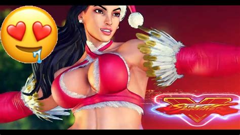 Sexy Christmas Laura Street Fighter V Laura Gameplay Youtube