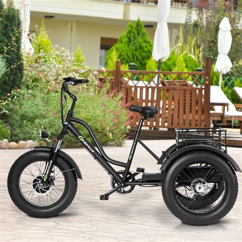 W Electric Adults Tricycle With In Fat Tire And Lithium Battery