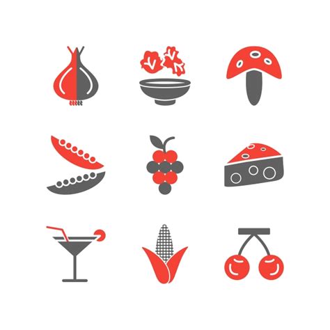 Commercial Use Vector PNG Images Icon Set Of Food For Personal And Commercial Use Food Icons