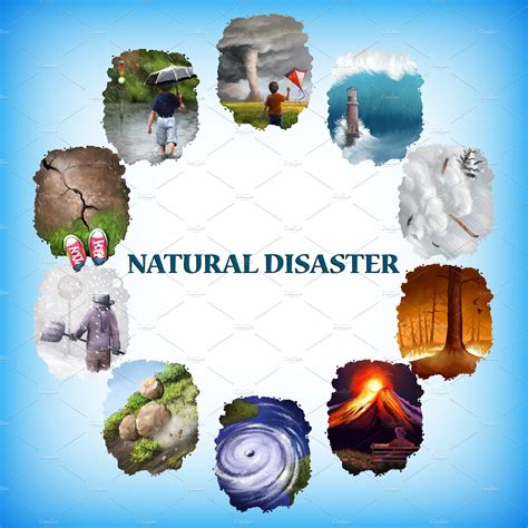 Natural Disaster Illustrations Creative Market