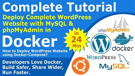 Deploy Wordpress With Mysql Phpmyadmin In Docker Wordpress Stack Deployment With Docker