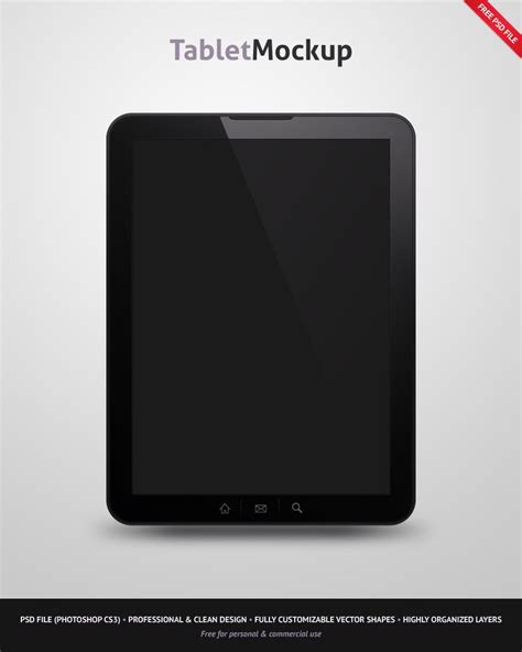Free Tablet Mockup By Vladedimovski On Deviantart Free Psd Files