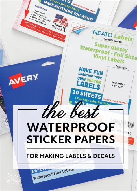 The Best Waterproof Sticker Papers For Making Labels And Decals