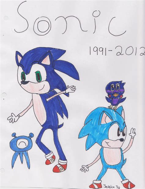 Sonic And His Friend Plus Classical Sonic By Teamknux On Deviantart