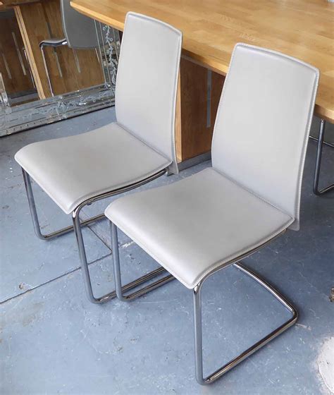 Basil polypropylene and wooden dining chair cs/1348. CALLIGARIS SWING DINING CHAIRS, a set of six, Italian grey ...