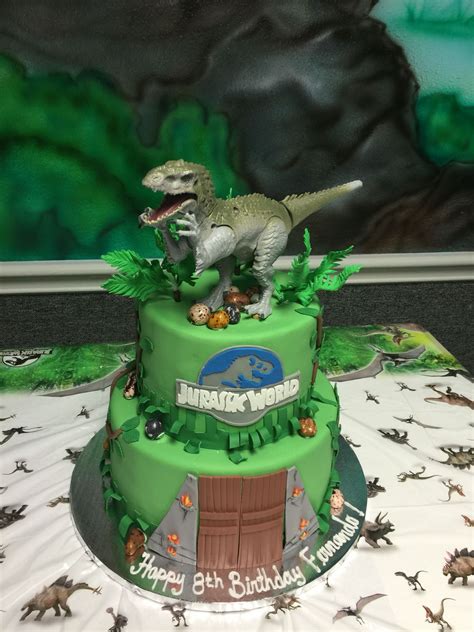 Find & download free graphic resources for happy birthday dinosaur. Jurassic world cake | Jurassic park birthday party ...