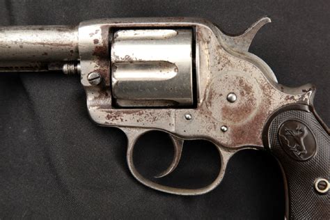 Colt Model 1878 Frontier Nickel 4 34 6 Shot Double Action Revolver