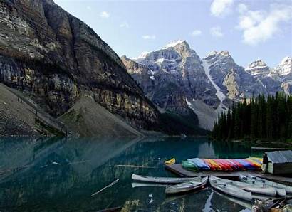 Canoe Lake Wallpapers Moraine Rockies Canadian Kayak