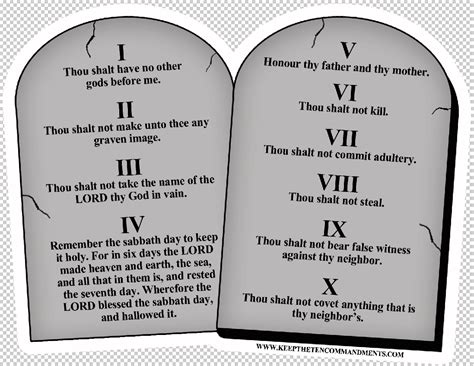 Just print the template out below and cut the pictures out and staple to a. PNG Ten Commandments Tablets Transparent Ten Commandments ...