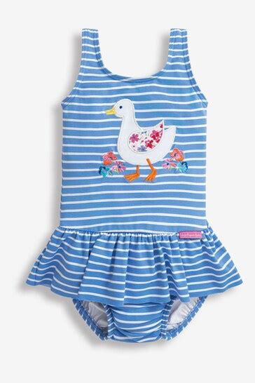 Buy Jojo Maman Bébé Cornflower Duck Swimsuit With Integral Nappy From