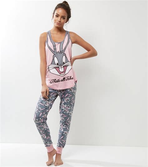 Bugs Bunny Pj Pink Pjs Pink Pajamas Cute Pajamas Pajama Outfits Girl Outfits Fashion