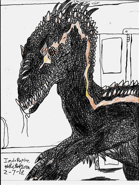 Indoraptor Drawing Work In Progress Jurassic Park Amino