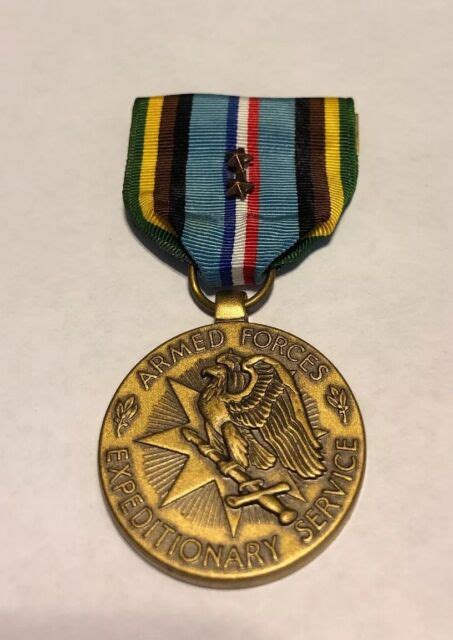 Armed Forces Expeditionary Service Medal With 2 Star Devices M198 Ebay