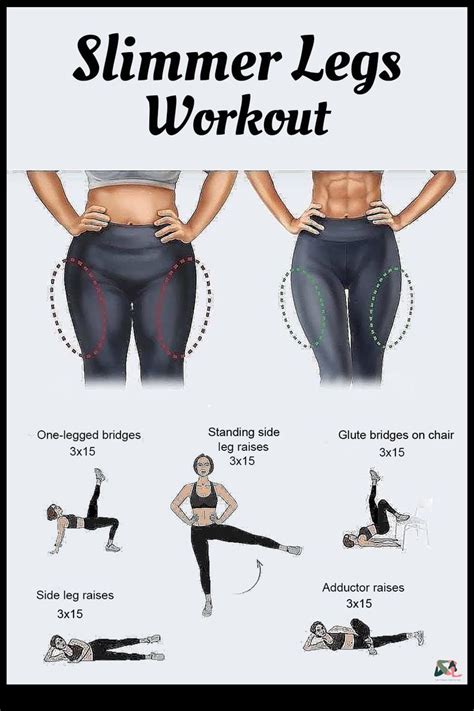 Slimmer Legs Workout Slim Legs Workout Leg And Glute Workout Legs