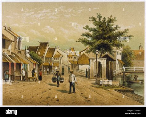 Djakarta The Chinese Quarter Date 1881 Stock Photo Alamy