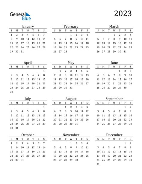 2023 Calendar Pdf Word Excel 2023 Calendar Templates And Images