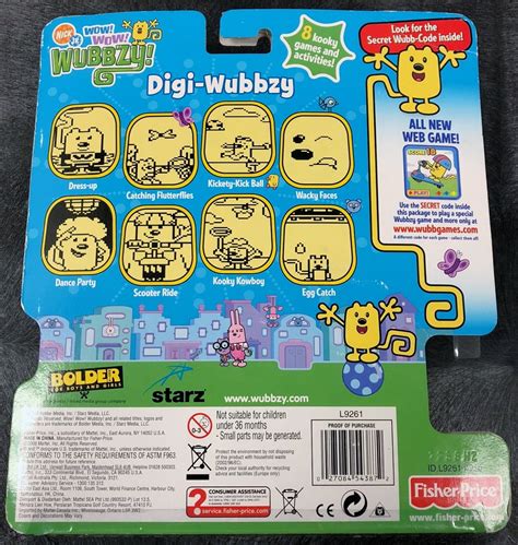 Wow Wow Wubbzy Digi Wubbzy Electronic Handheld 8 Games Digi Nickelodeon