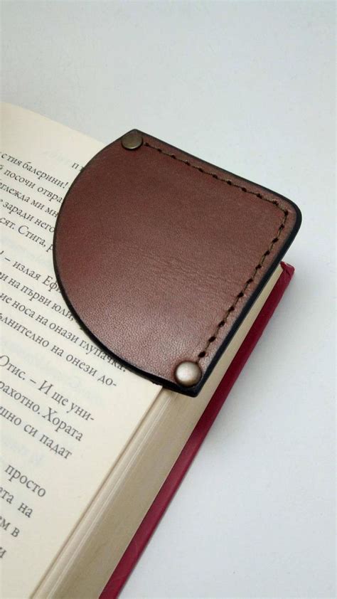 handmade personalised initial leather page corner bookmark etsy diy leather projects