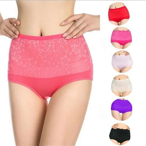 1 Piece Bamboo Fiber Womens Briefs Women Sexy High Waist Underwear Antibacterial Panties For