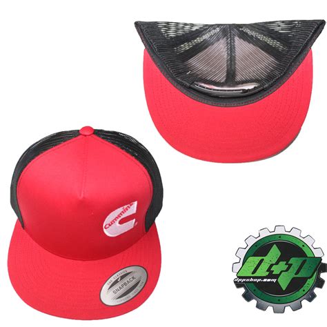 Cummins Trucker Mesh Summer Cummings Hat Ball Cap Flat Bill Snap Back