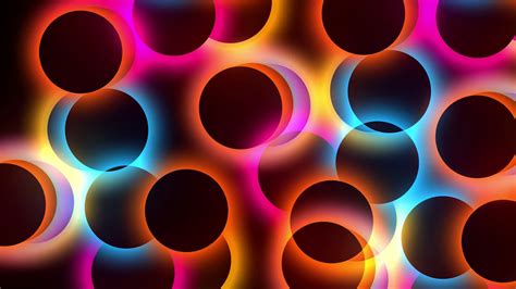 Multi Color Circle Moving Abstract Motion Animated Background Stock
