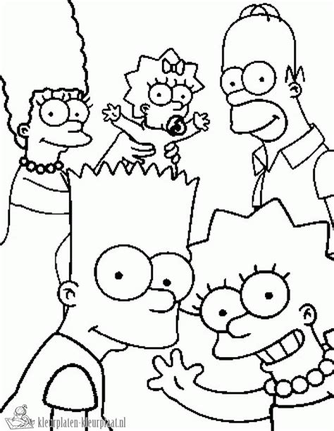 The Simpsons 3 Kleurplaat The Simpsons Kleurplaten