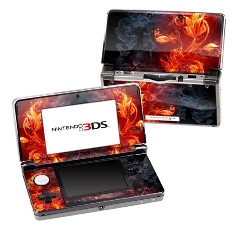 Nintendo 3ds Skin Flower Of Fire By Gaming Decalgirl