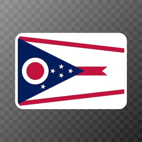 Premium Vector Ohio State Flag Vector Illustration