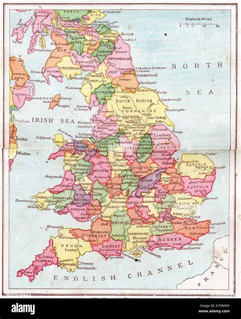 Detailed Political Map Of United Kingdom Ezilon Map