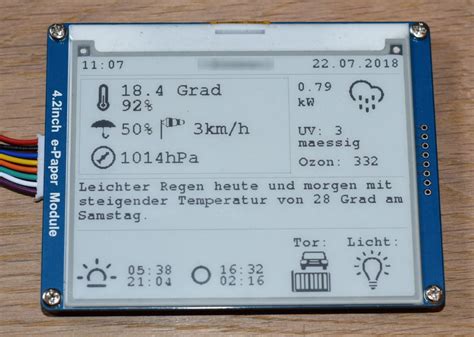 Arduino uno pushes data to thingsboard server via mqtt protocol by using pubsubclient library for arduino. E-Paper Wetterstation mit Daten aus SmartHomeNG - SmartHomeNG | smarthome knx homematic mqtt hue ...