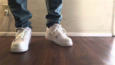 Nike Lab Air Force One Low White On Feet Youtube